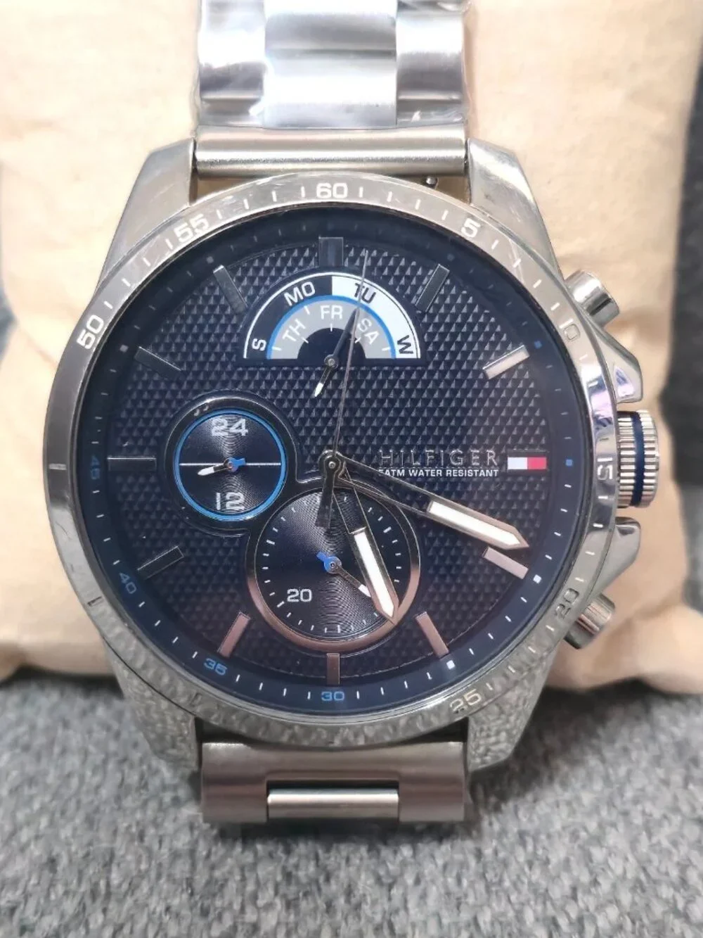 Tommy Hilfiger Men's Stainless Steel Chronograph Watch 1791348 46mm